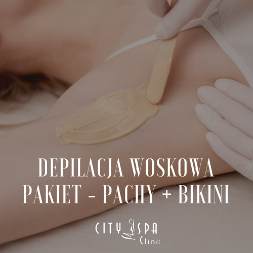 Depilacja woskowa pakiet - pachy + bikini