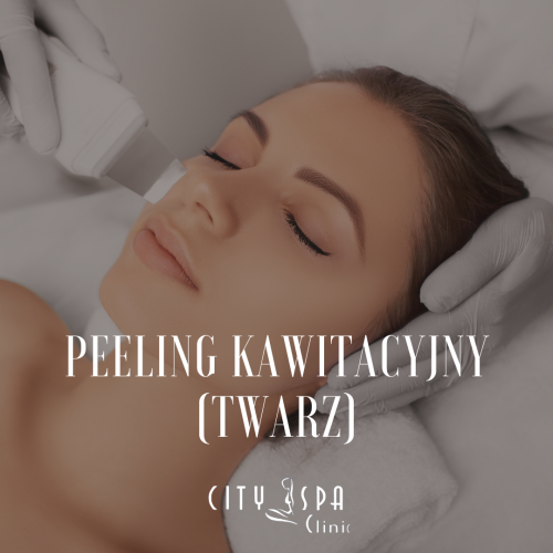 Peeling kawitacyjny twarz, szyja, dekolt 